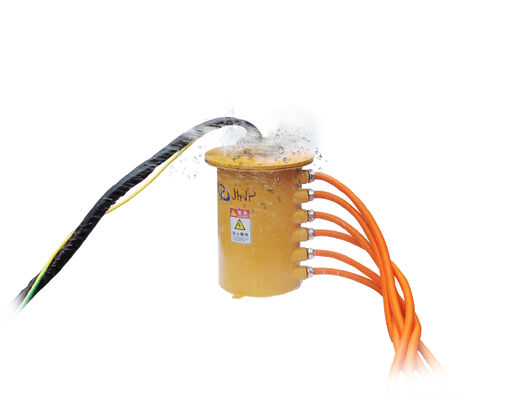 Rotary Slip Ring mit 1000VAC/24V Doppelspannungs- und 4×300A-Leistungsschaltkreisen für schwere Rotationsbohrgeräte