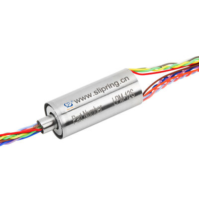Compact 12 Circuit Capsule Slip Ring für LVDS-Signale mit Goldkontakt