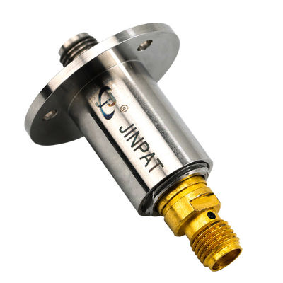 Single Channel Slip Ring Rotary Joint with DC to 18 GHz Frequency Range and Stainless Steel Case