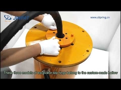 Baumaschinen Durchgangsbohrung Schleifringe IP65 36VDC