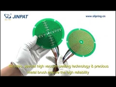 Flacher Pancake-Schleifring, 5A, mit 2 Stromkreisen für Kabeltrommeln